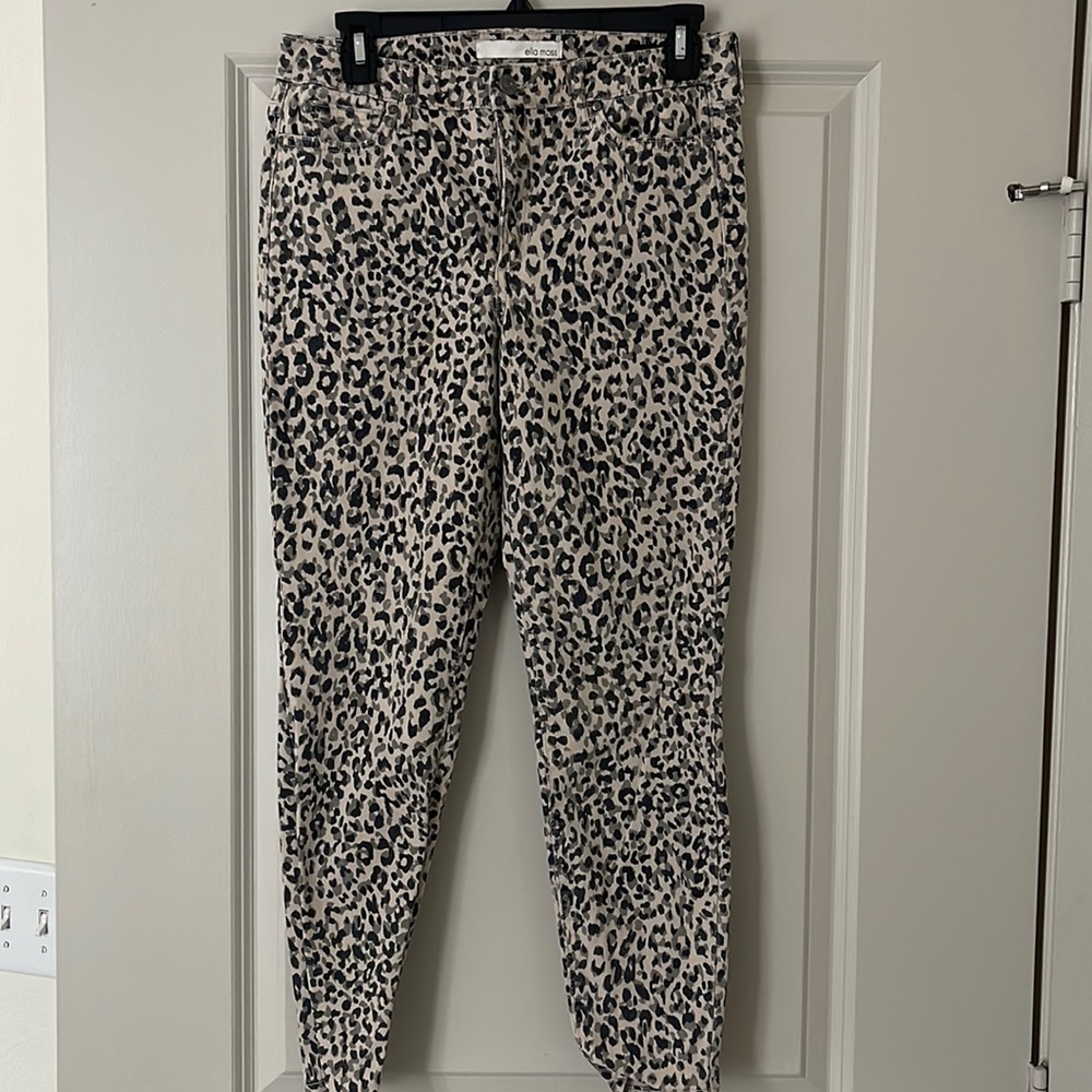 Ella Moss cheetah print pant, size 27